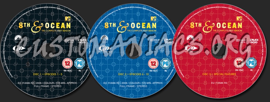 8th & Ocean Season 1 dvd label