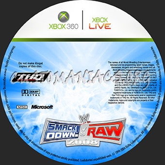 SmackDown vs Raw 2008 dvd label