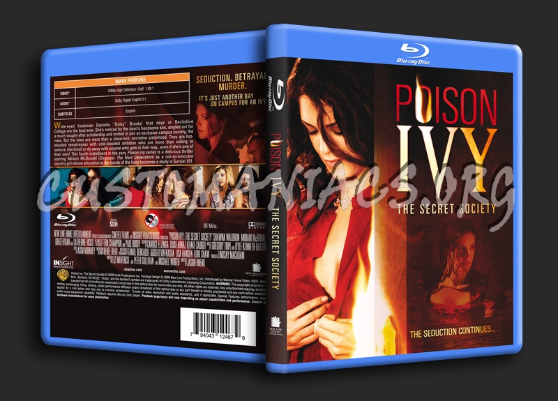 Poison Ivy - Secret Society blu-ray cover