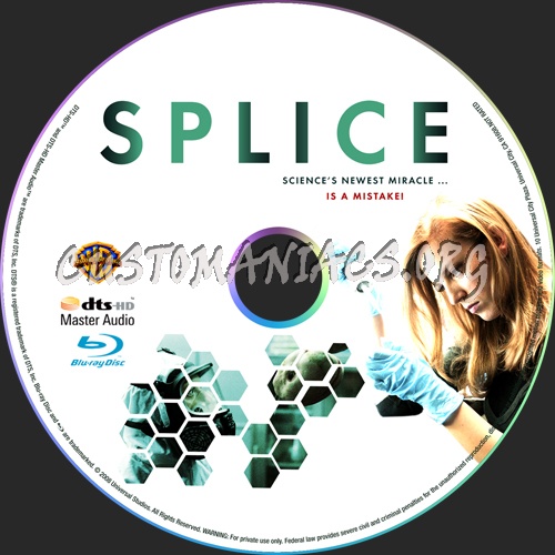 Splice blu-ray label