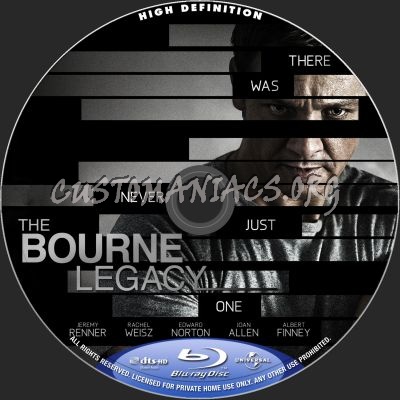 The Bourne Legacy blu-ray label