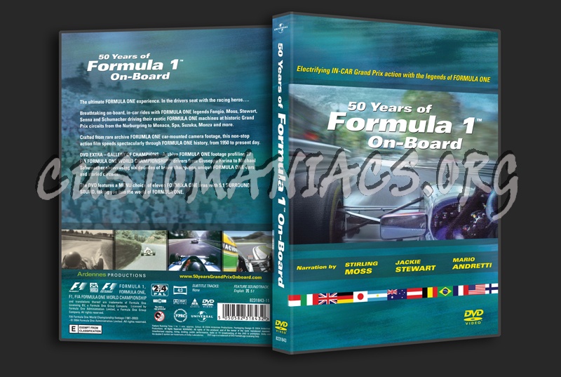 50 Years of Formula 1 On-Board dvd cover