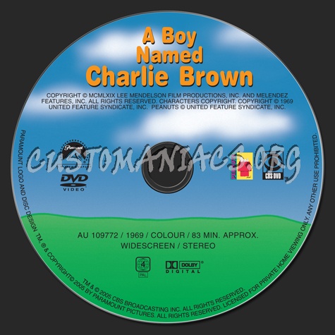 A Boy Named Charlie Brown dvd label