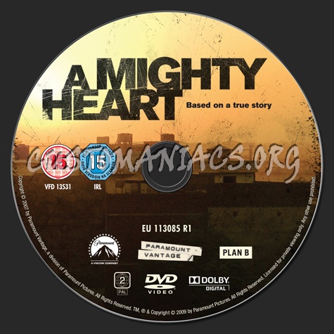 A Mighty Heart dvd label