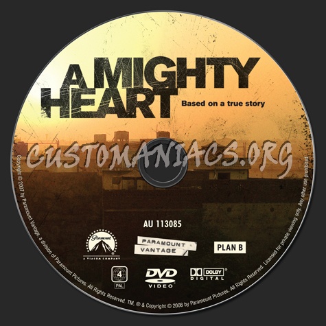 A Mighty Heart dvd label