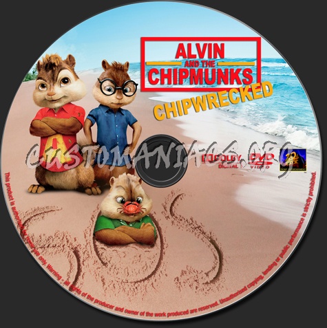 Alvin And The Chipmunks Chipwrecked dvd label
