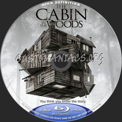 The Cabin In The Woods blu-ray label