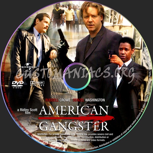 American Gangster dvd label