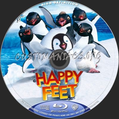 Happy Feet blu-ray label