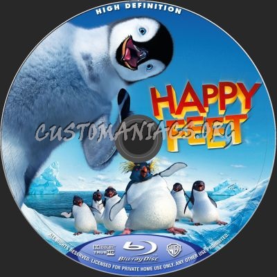 Happy Feet blu-ray label