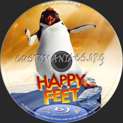 Happy Feet blu-ray label