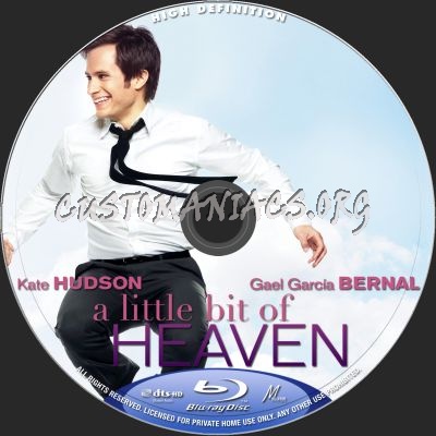 A Little Bit Of Heaven blu-ray label