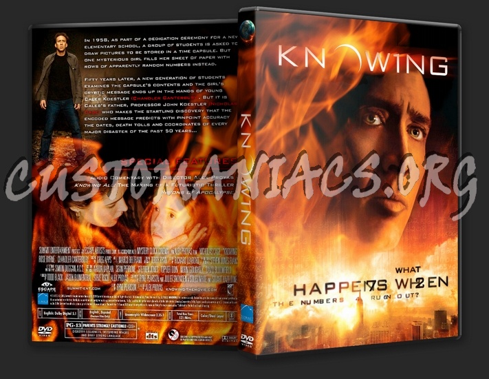 Knowing dvd cover