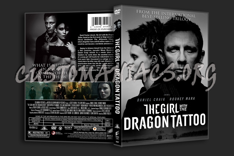 The Girl With The Dragon Tattoo (2011) dvd cover