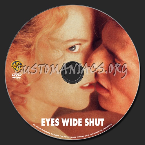 Eyes Wide Shut dvd label