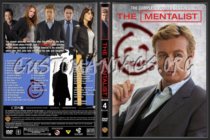 The Mentalist The Complete Fourth Season dvd cover