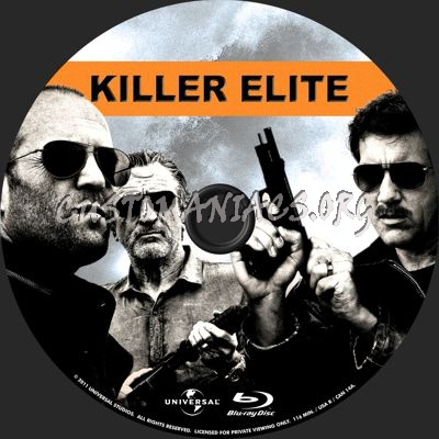 Killer Elite blu-ray label