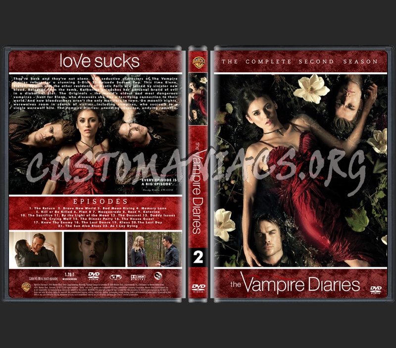 The Vampire Diaries Season 2 dvd cover