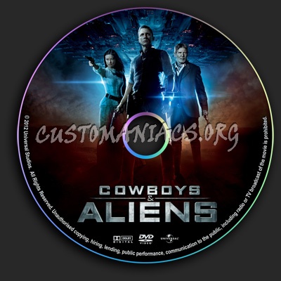 Cowboys & Aliens dvd label