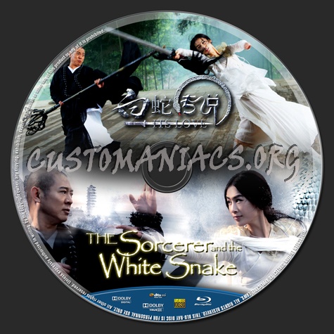 The Sorcerer And The White Snake blu-ray label