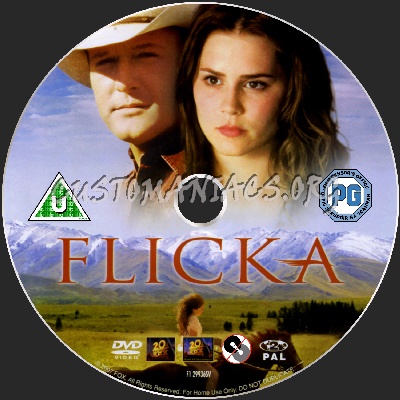 Flicka dvd label