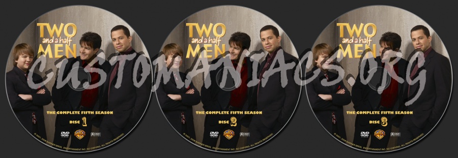 Two and a Half Men Season 5 dvd label