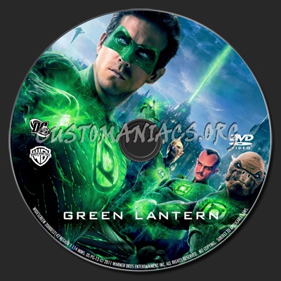 Green Lantern dvd label