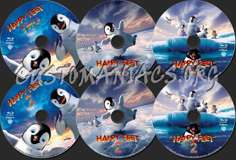 Happy Feet 2 blu-ray label