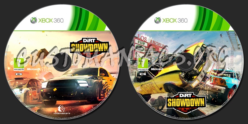 DiRT Showdown dvd label