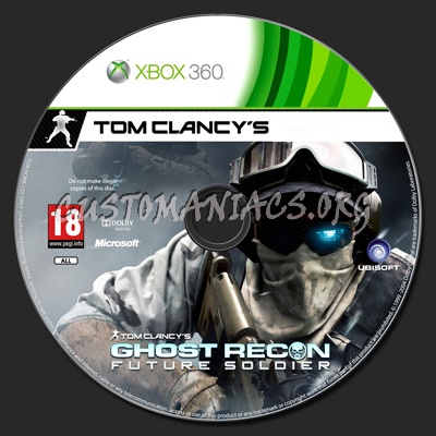 Tom Clancy's Ghost Recon Future Soldier dvd label