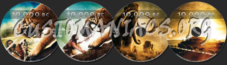 10.000 Bc blu-ray label