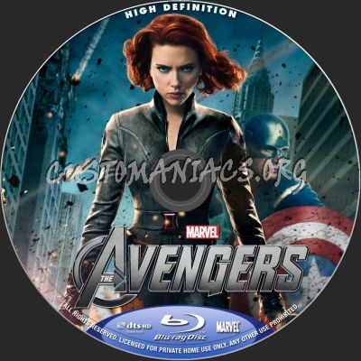 The Avengers blu-ray label