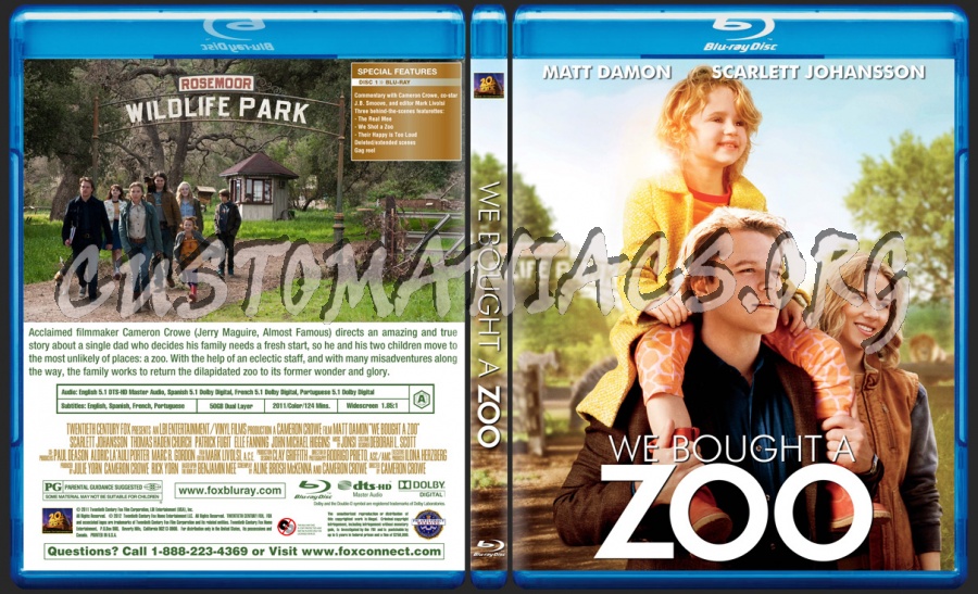 We Bought a Zoo blu-ray cover