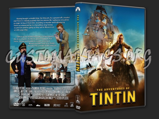 The Adventures of Tintin dvd cover