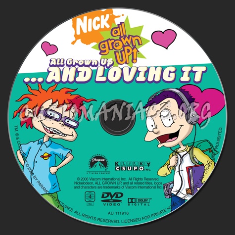 All Grown Up!...... and Loving it dvd label