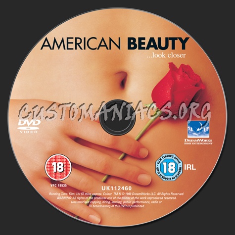 American Beauty dvd label