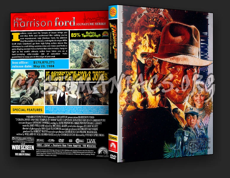 Indiana Jones and the Temple of Doom dvd cover