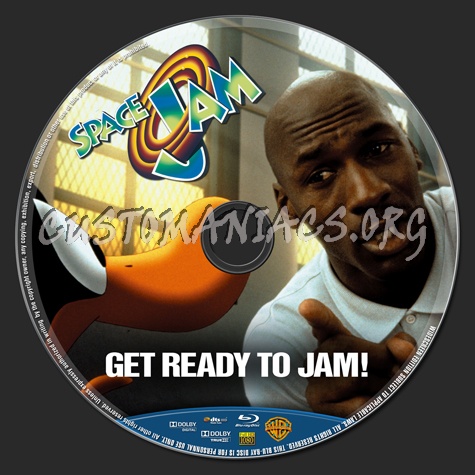 Space Jam blu-ray label