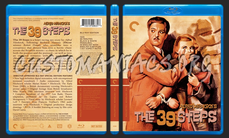 056 - The 39 Steps blu-ray cover