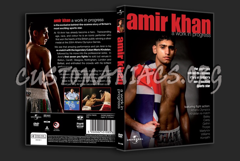 Amir Khan: A Work in Progress dvd cover