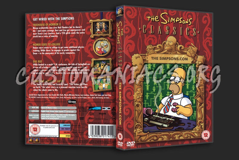 The Simpsons Classics  The Simpsons.com dvd cover