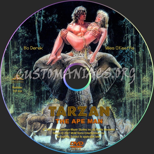 Tarzan the Ape Man dvd label
