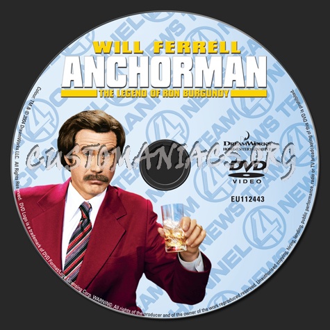 Anchorman dvd label