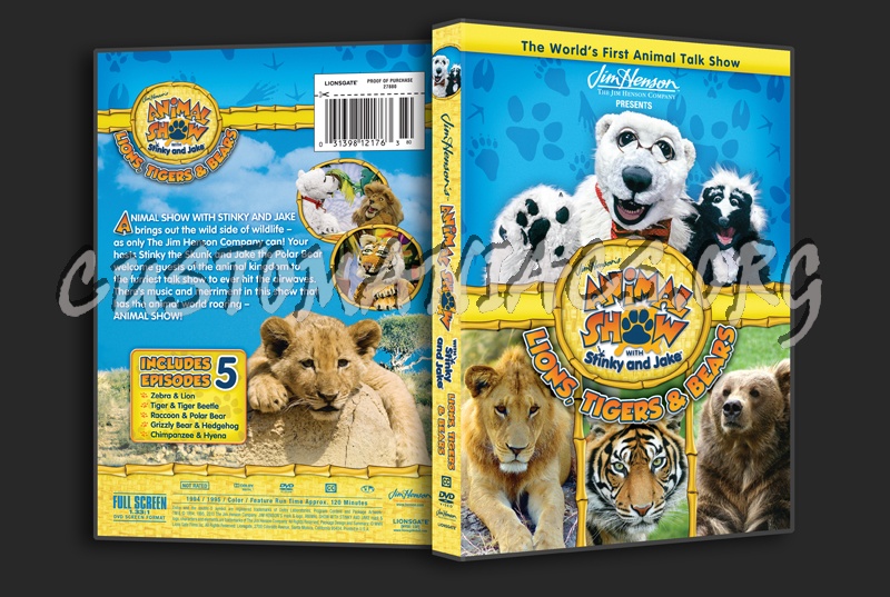 Animal Show: Lions, Tigers & Bears dvd cover