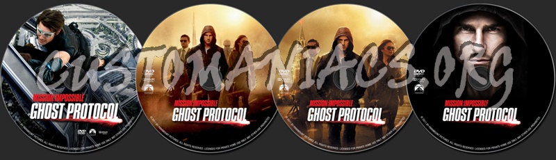 Mission Impossible:  Ghost Protocol dvd label