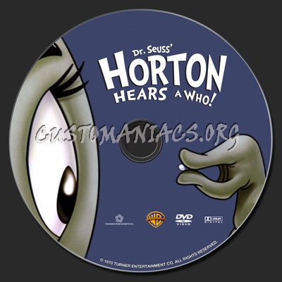Dr. Seuss Horton Hears A Who dvd label