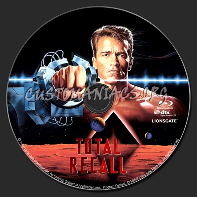 Total Recall blu-ray label