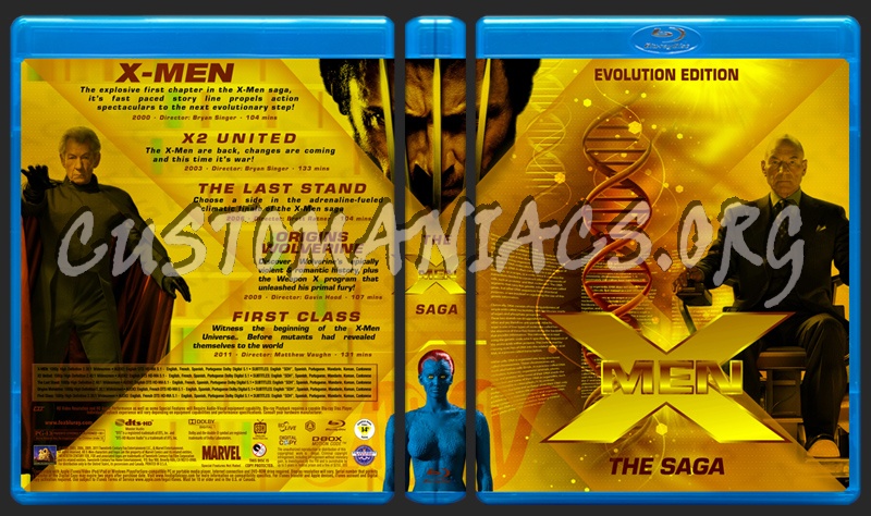 X-Men Saga blu-ray cover