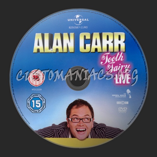 Alan Carr Tooth Fairy Live dvd label