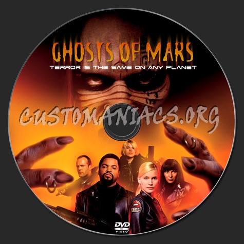 Ghosts Of Mars dvd label